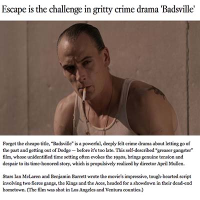 Escape is the challenge in gritty crime drama 'Badsville'